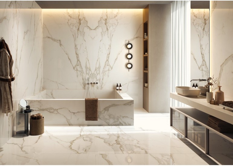 Carrelage effet marbre CALACATTA ORO