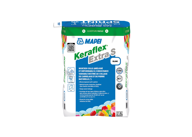 Colle carrelage en poudre KERAFLEX EXTRA S BLANC         SAC 25 KG