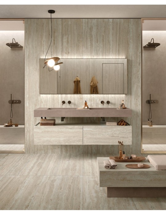 Carrelage effet travertin TRAVERTINO