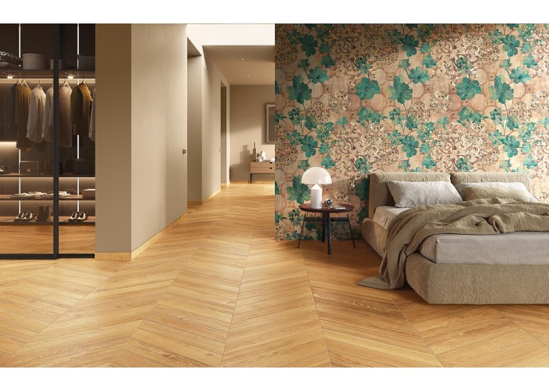 Carrelage effet bois CHEVRON