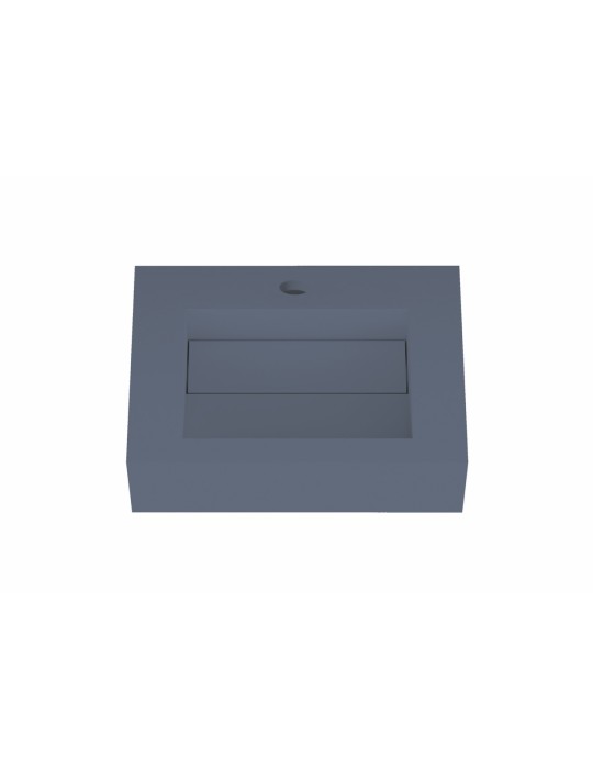 Lavabo suspendu design en résine minérale ARIELLE