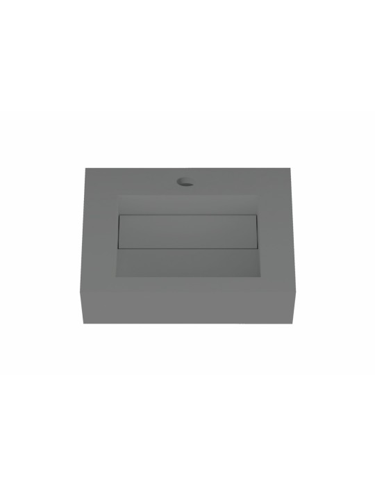 Lavabo suspendu design en résine minérale ARIELLE