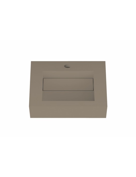 Lavabo suspendu design en résine minérale ARIELLE