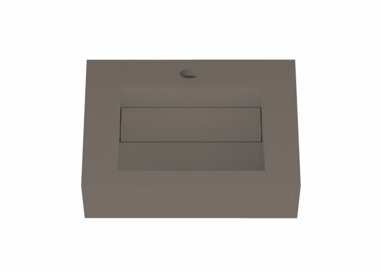 Lavabo suspendu design en résine minérale ARIELLE