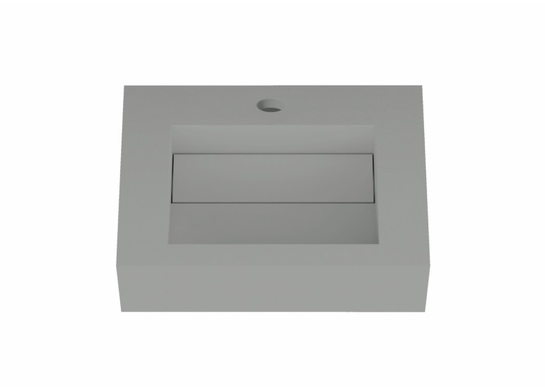 Lavabo suspendu design en résine minérale ARIELLE