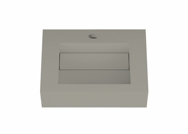 Lavabo suspendu design en résine minérale ARIELLE