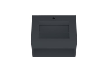 Lavabo suspendu design en résine minérale ARIANNE