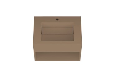 Lavabo suspendu design en résine minérale ARIANNE 2