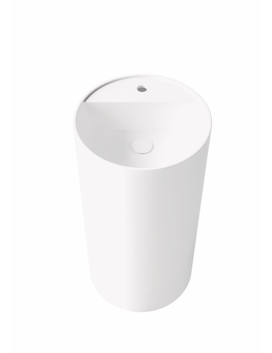 Lavabo colonne design en résine minérale SUN