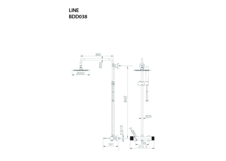 Ensemble de douche Line