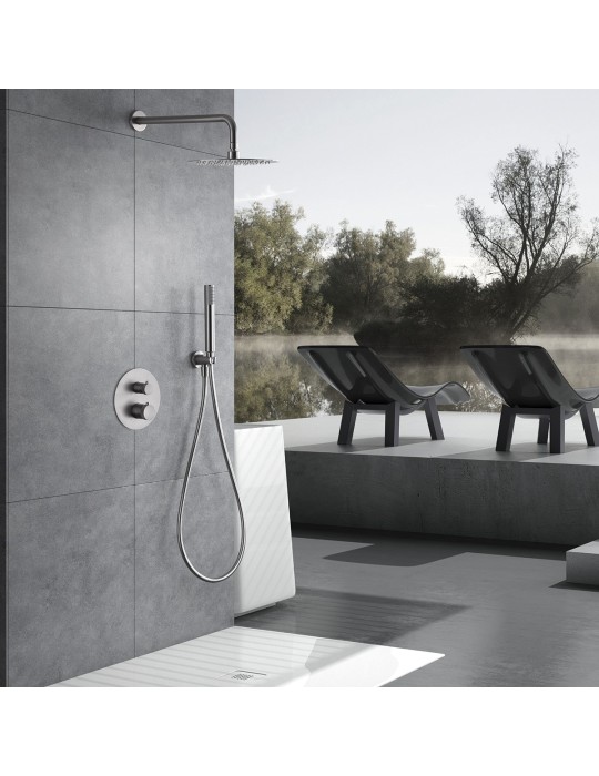 Ensemble de douche thermostatique encastré Line