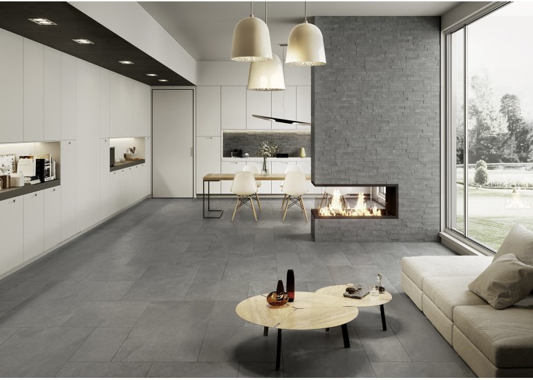 Carrelage effet béton ARDOISE